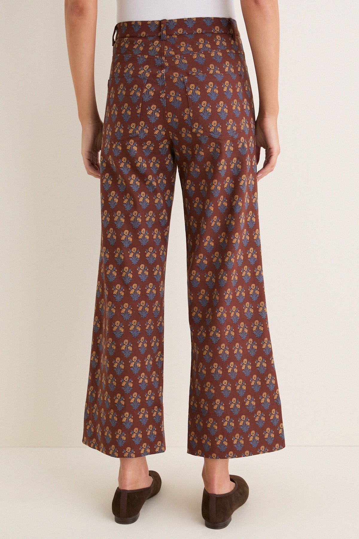 Library Flowers Cocoa Everyday Pant