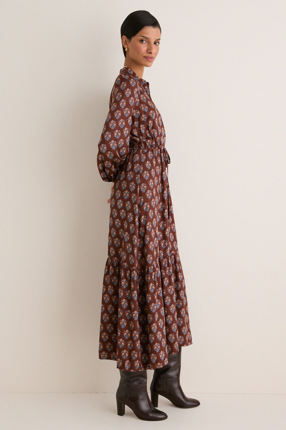 Library Flowers Cocoa Frances 3 Dress