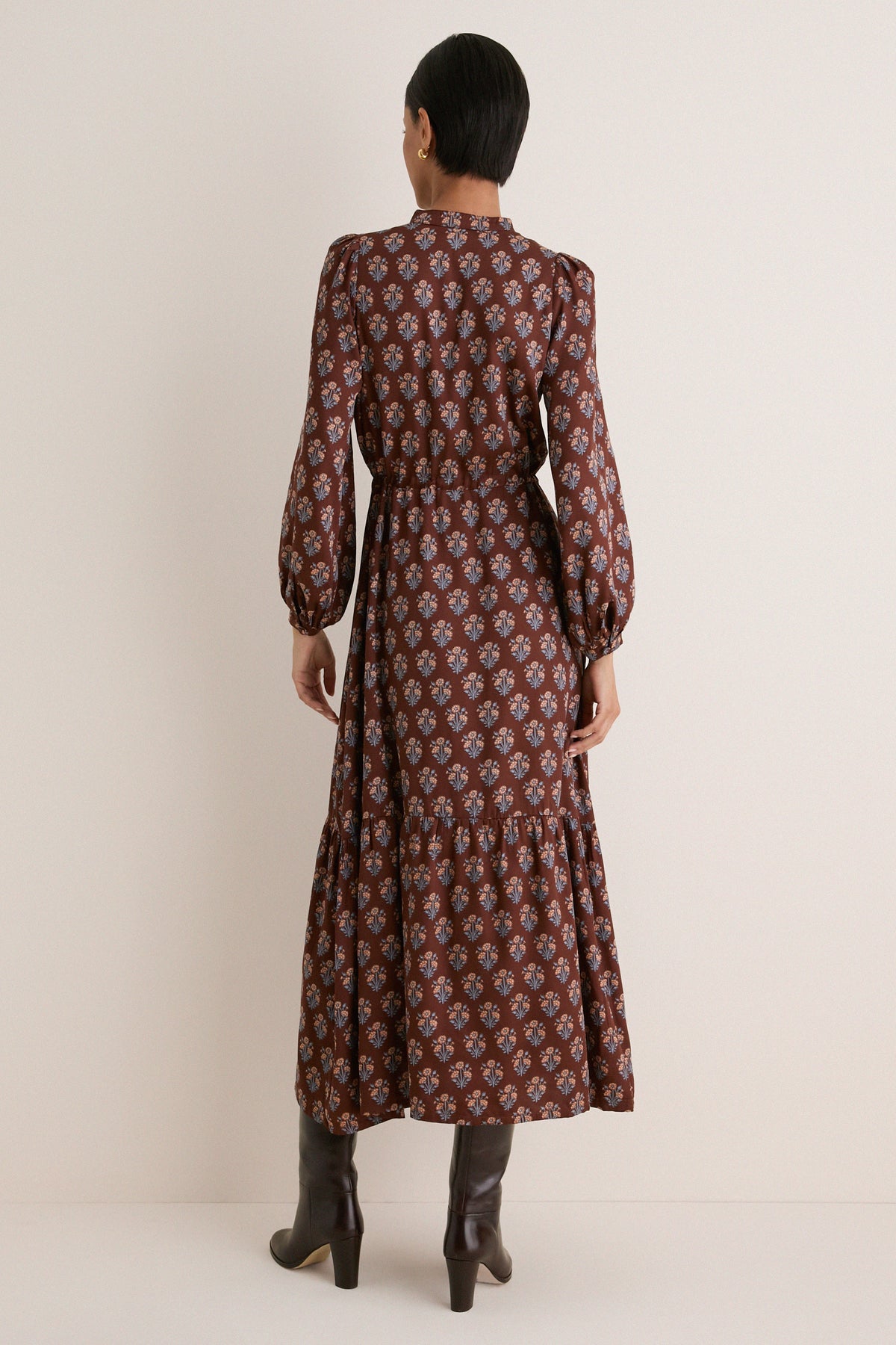 Library Flowers Cocoa Frances 3 Dress