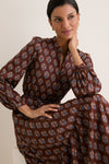 Library Flowers Cocoa Frances 3 Dress