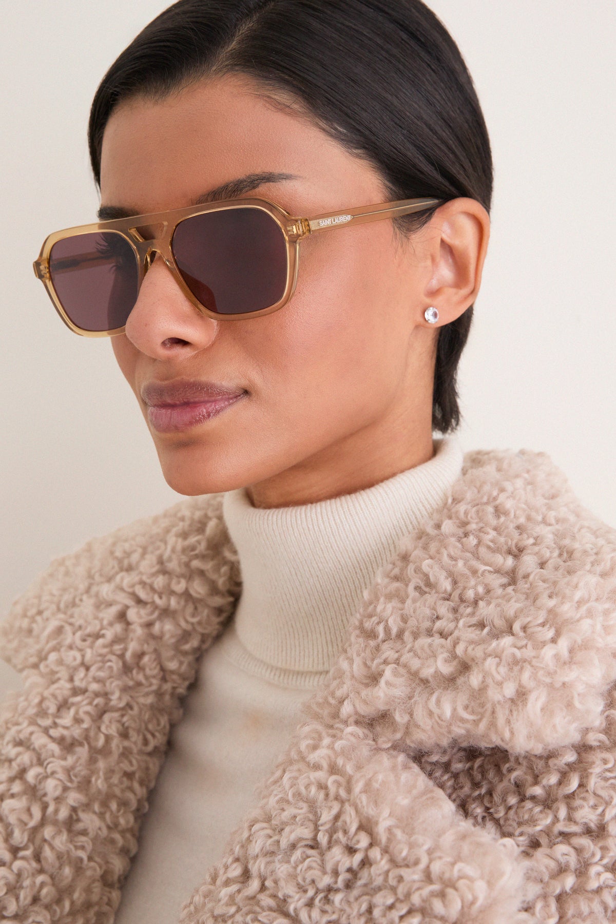 Shiny Transparent Yellow SL 905 Sunglasses