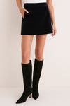 Midnight Navy Velvet Grace Skort