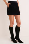Midnight Navy Velvet Grace Skort