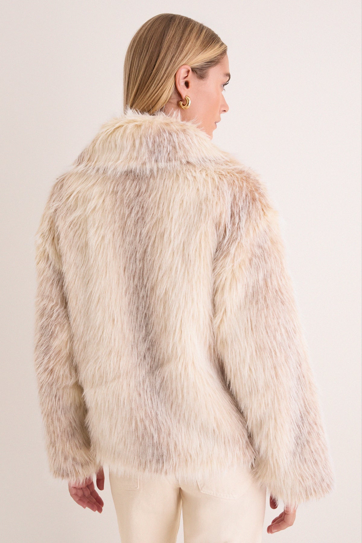 Cream Foxy Fur Kaia Jacket