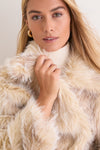 Cream Foxy Fur Kaia Jacket
