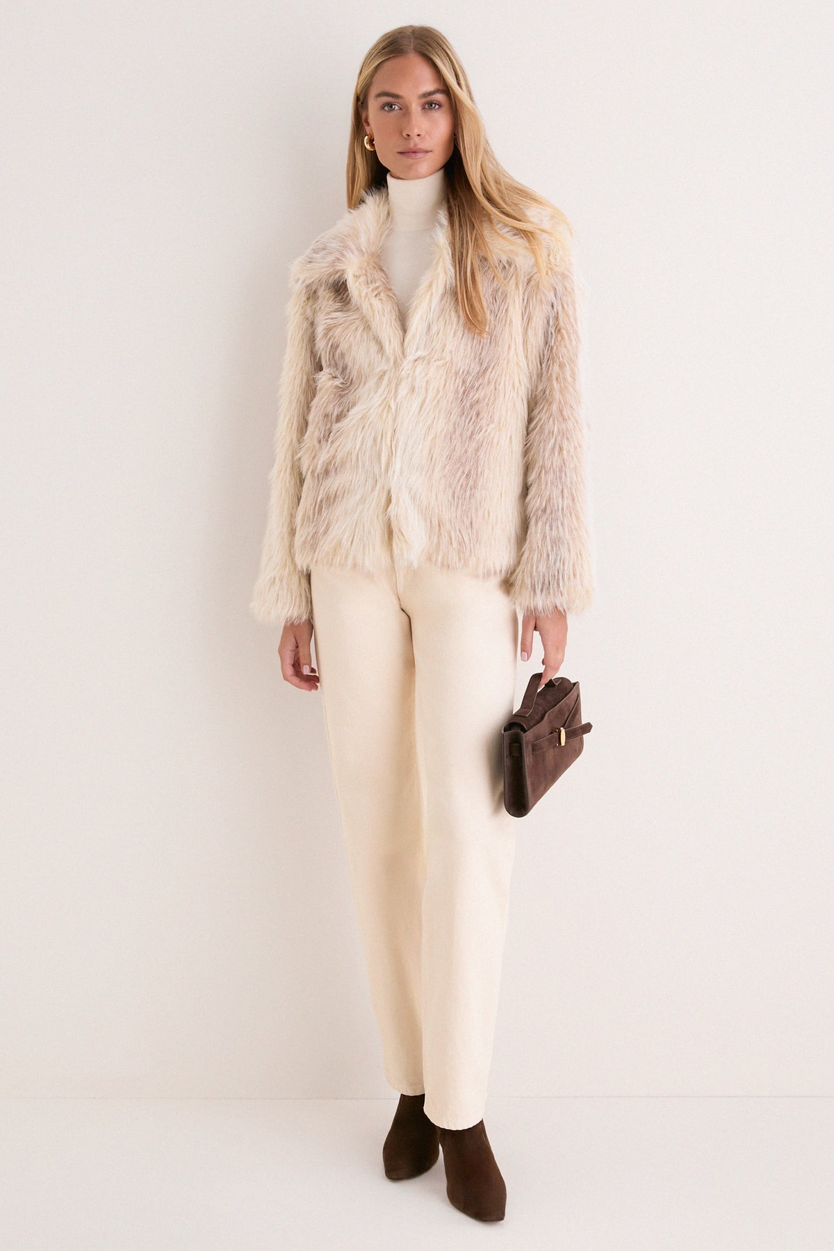 Cream Foxy Fur Kaia Jacket
