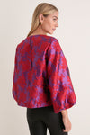 Purple & Red Jacquard Janie Blouse