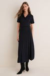 Midnight Knit Maude Polo Dress