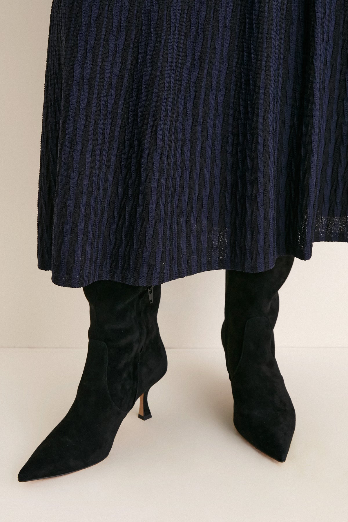 Midnight Knit Maude Polo Dress