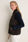 Coffee Spence Puffer Vest