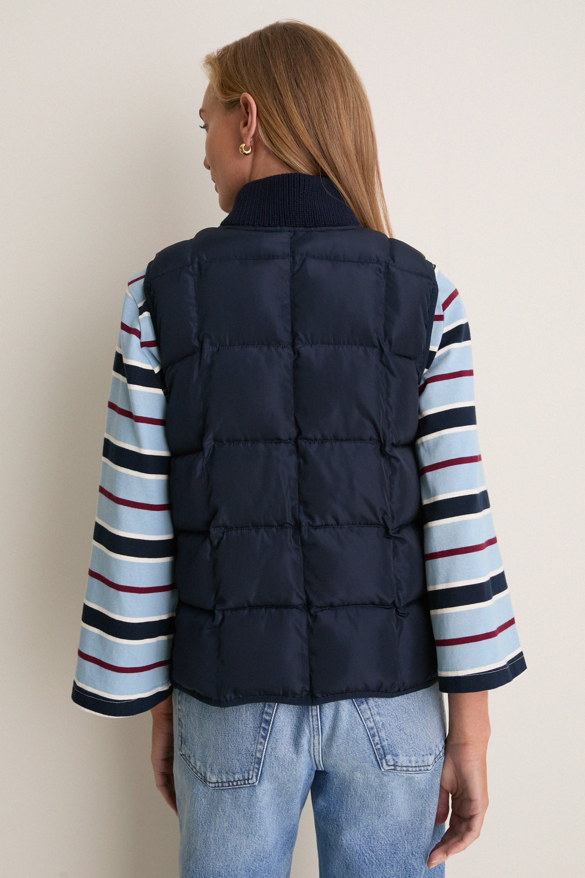 Navy Spence Puffer Vest