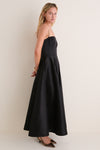 Noir Taffeta Naomi Dress