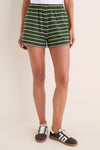 Forest Stripe Pique Wyatt Shorts