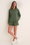Forest Stripe Pique Wyatt Shorts