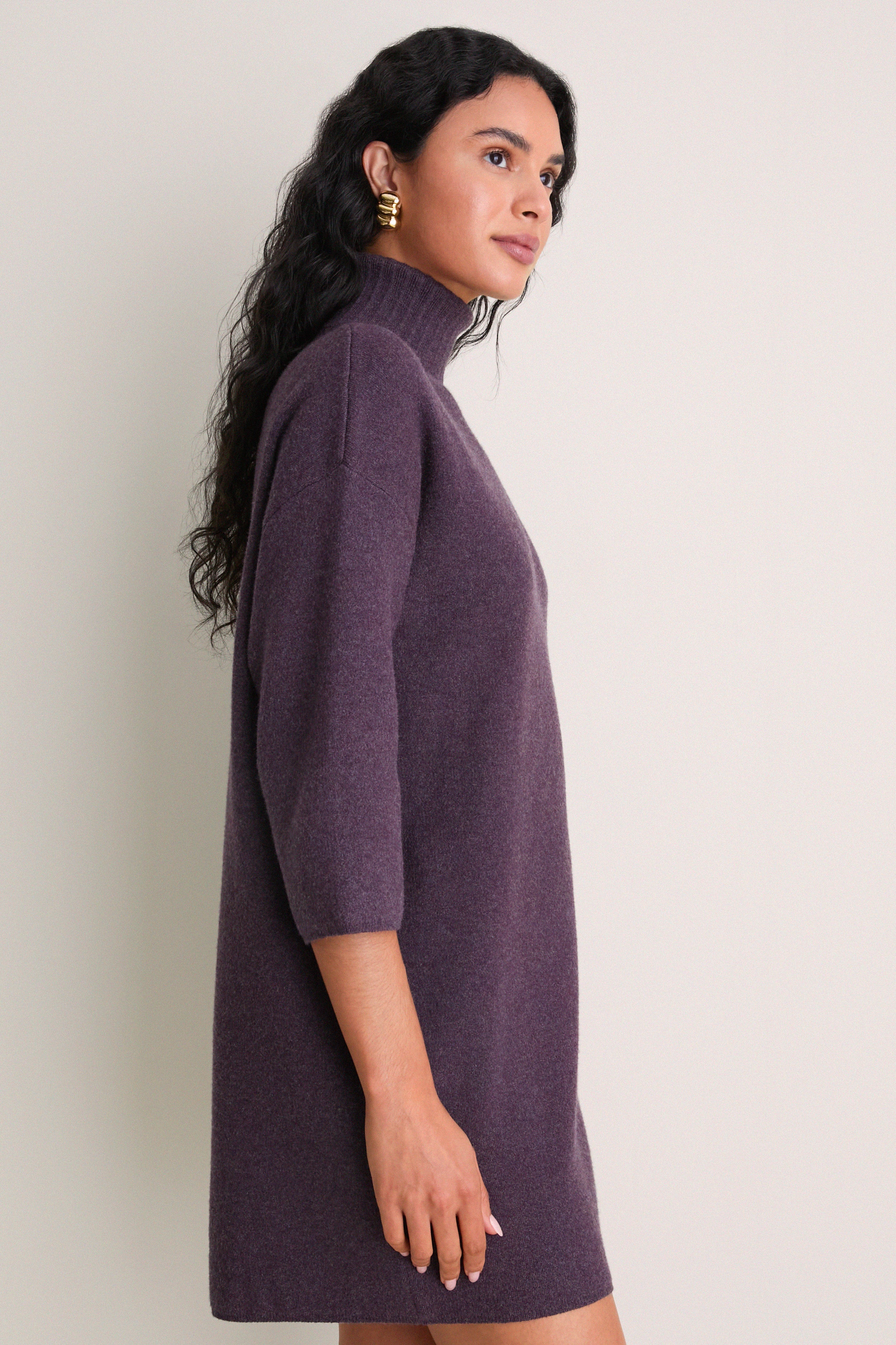 Marled Purple Vivianne Dress