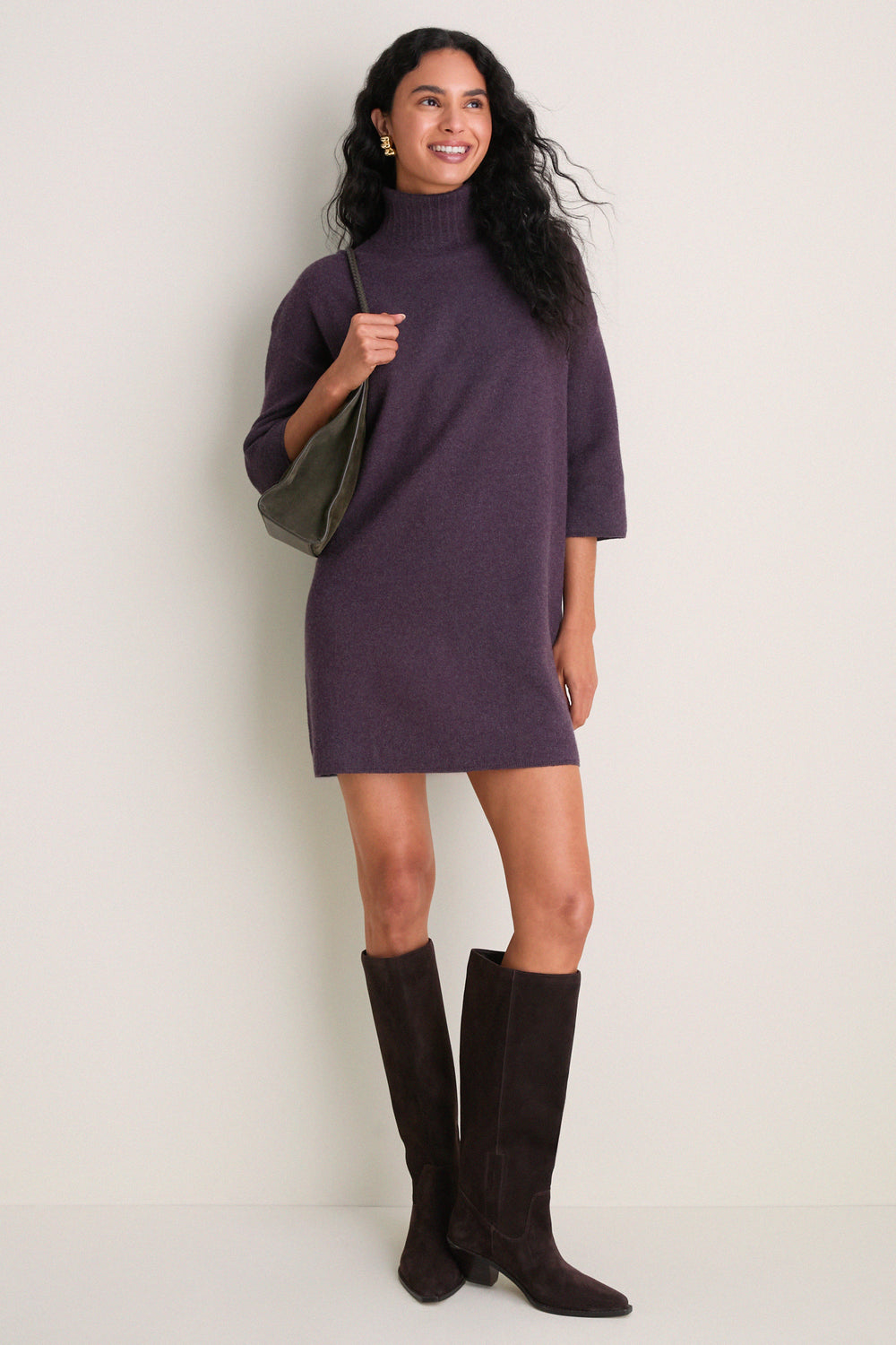 Marled Purple Vivianne Dress