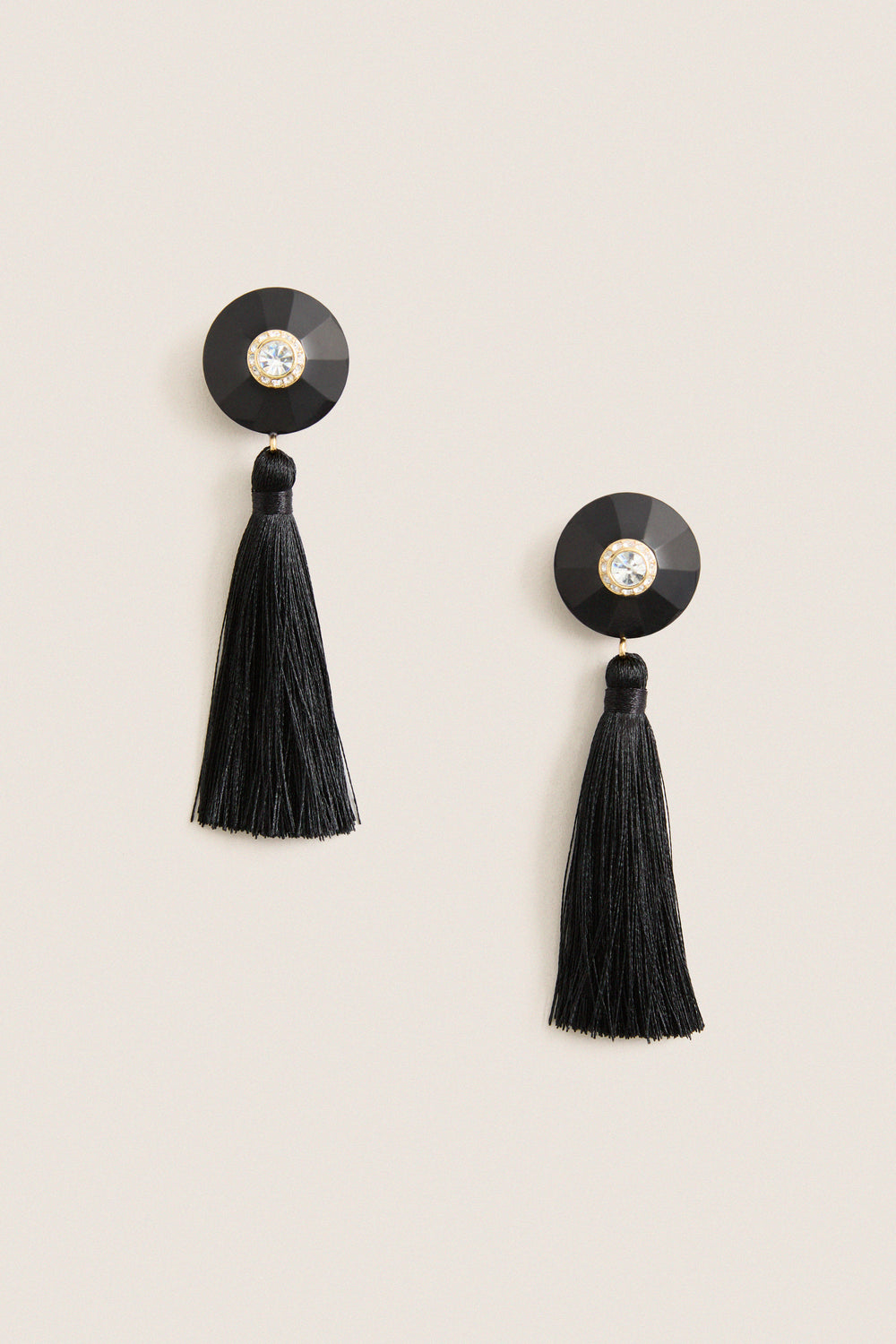 Black Tassel Earrings