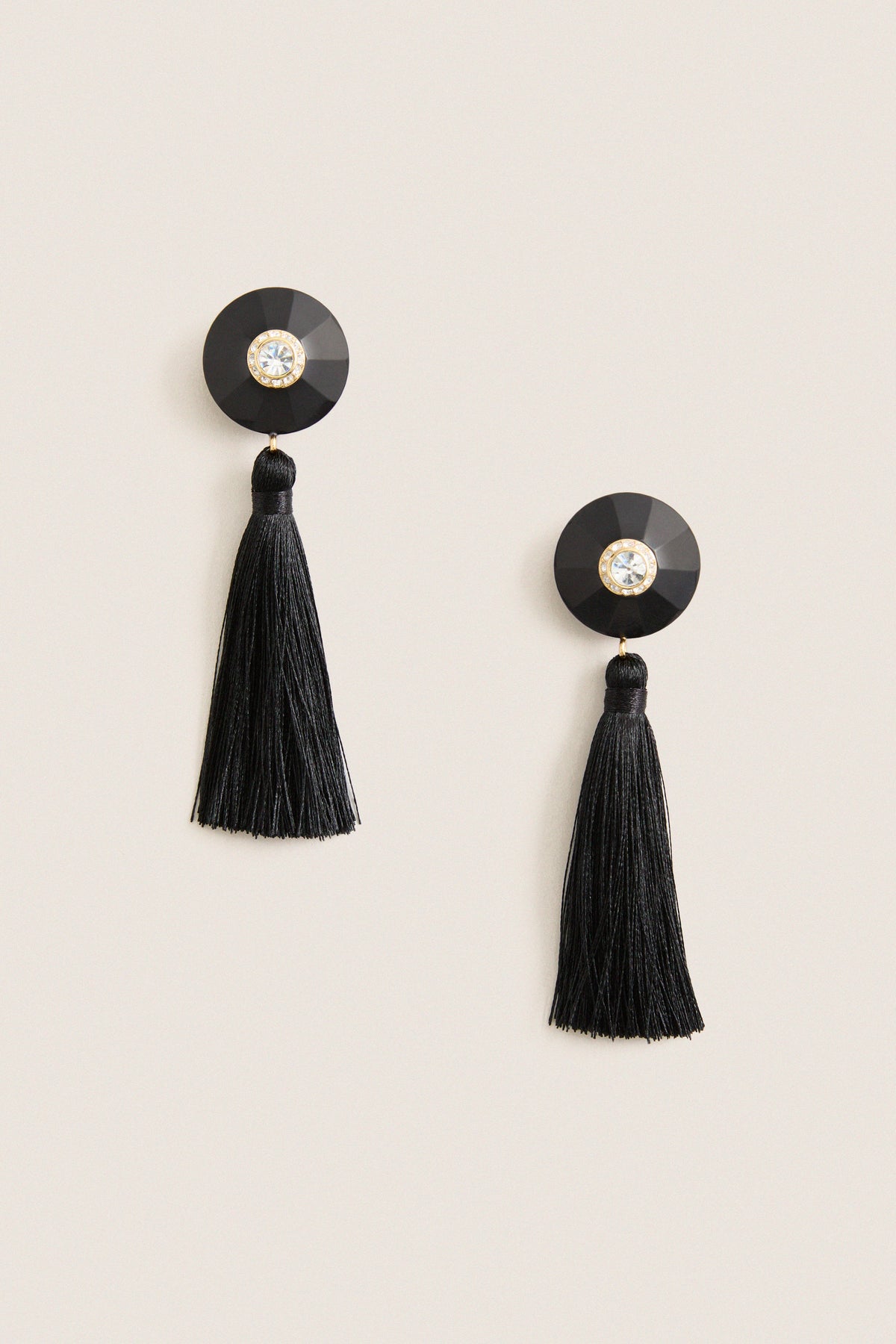 Black Tassel Earrings