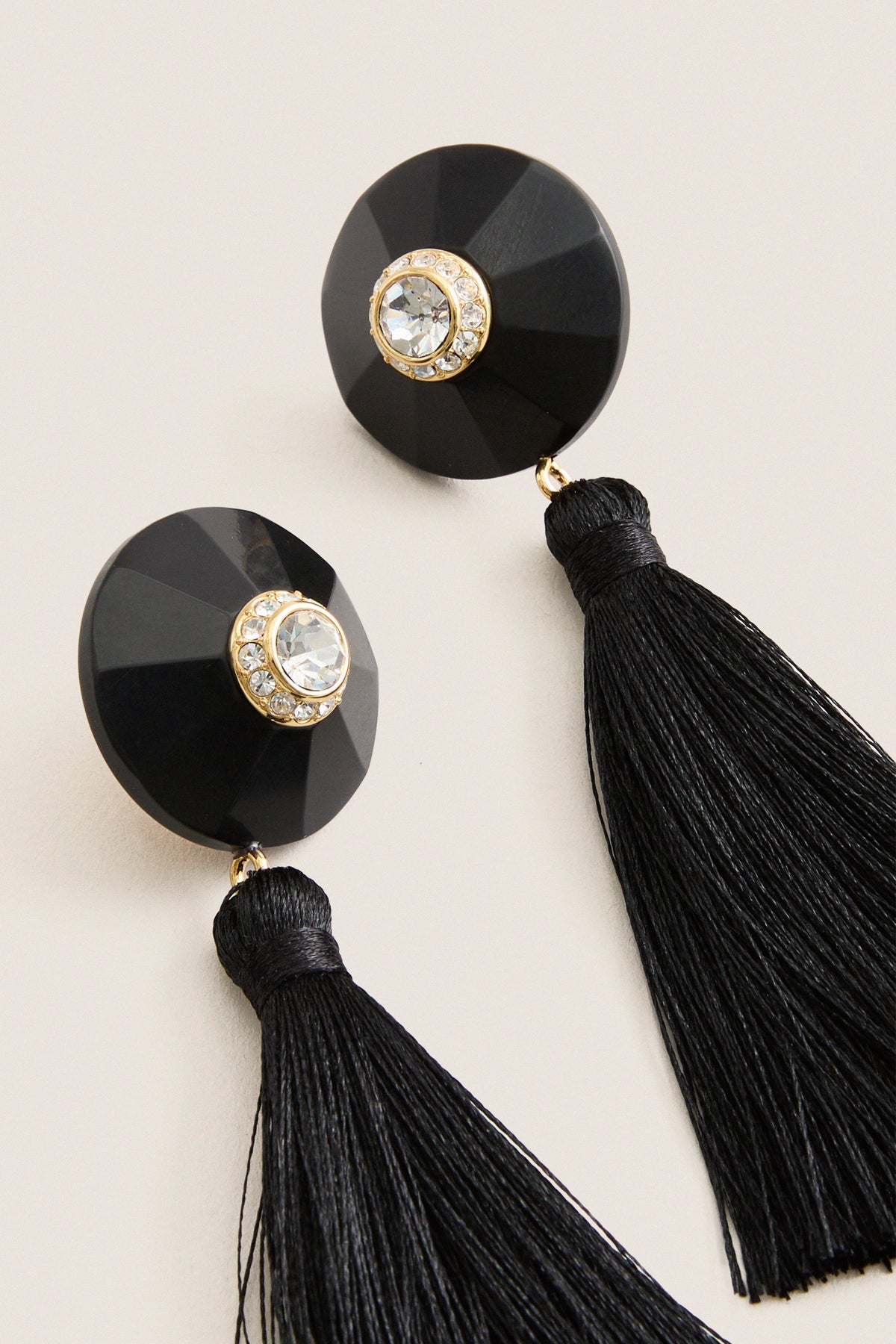 Black Tassel Earrings