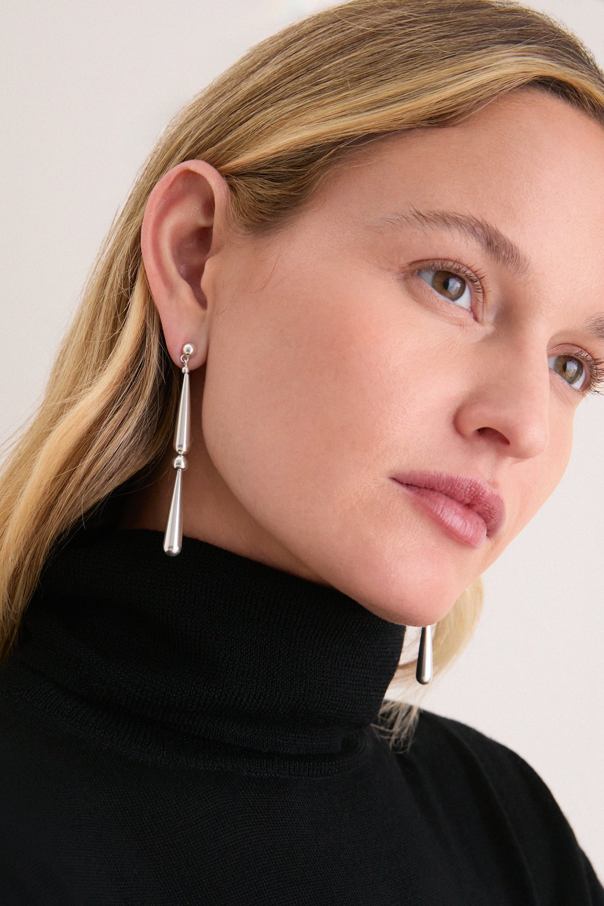 Silver Drop Earrings