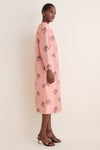 Apricot Jacquard Callas Coat