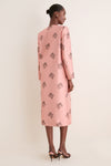 Apricot Jacquard Callas Coat
