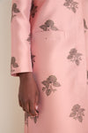 Apricot Jacquard Callas Coat