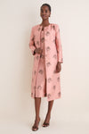 Apricot Jacquard Callas Coat
