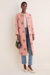 Apricot Jacquard Callas Coat