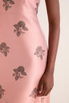 Apricot Jacquard Renata Dress