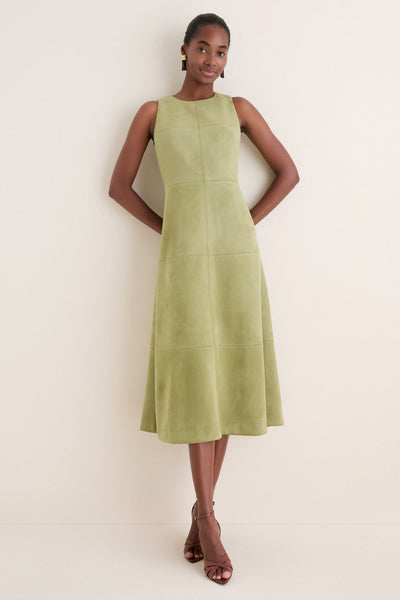 Tuckernuck Moss Suede Manon Dress Moss / XXS