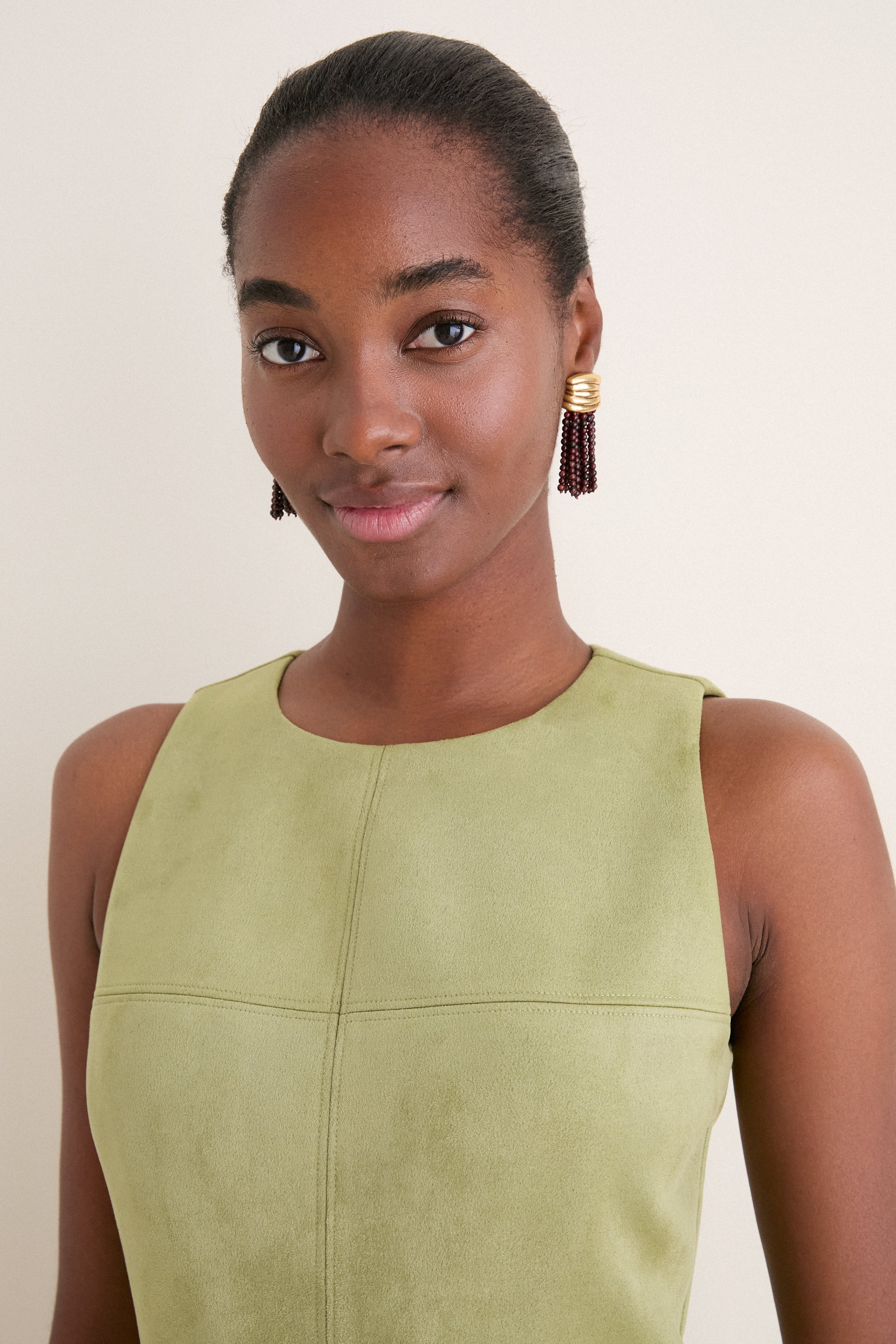 Moss Suede Manon Dress | Tuckernuck