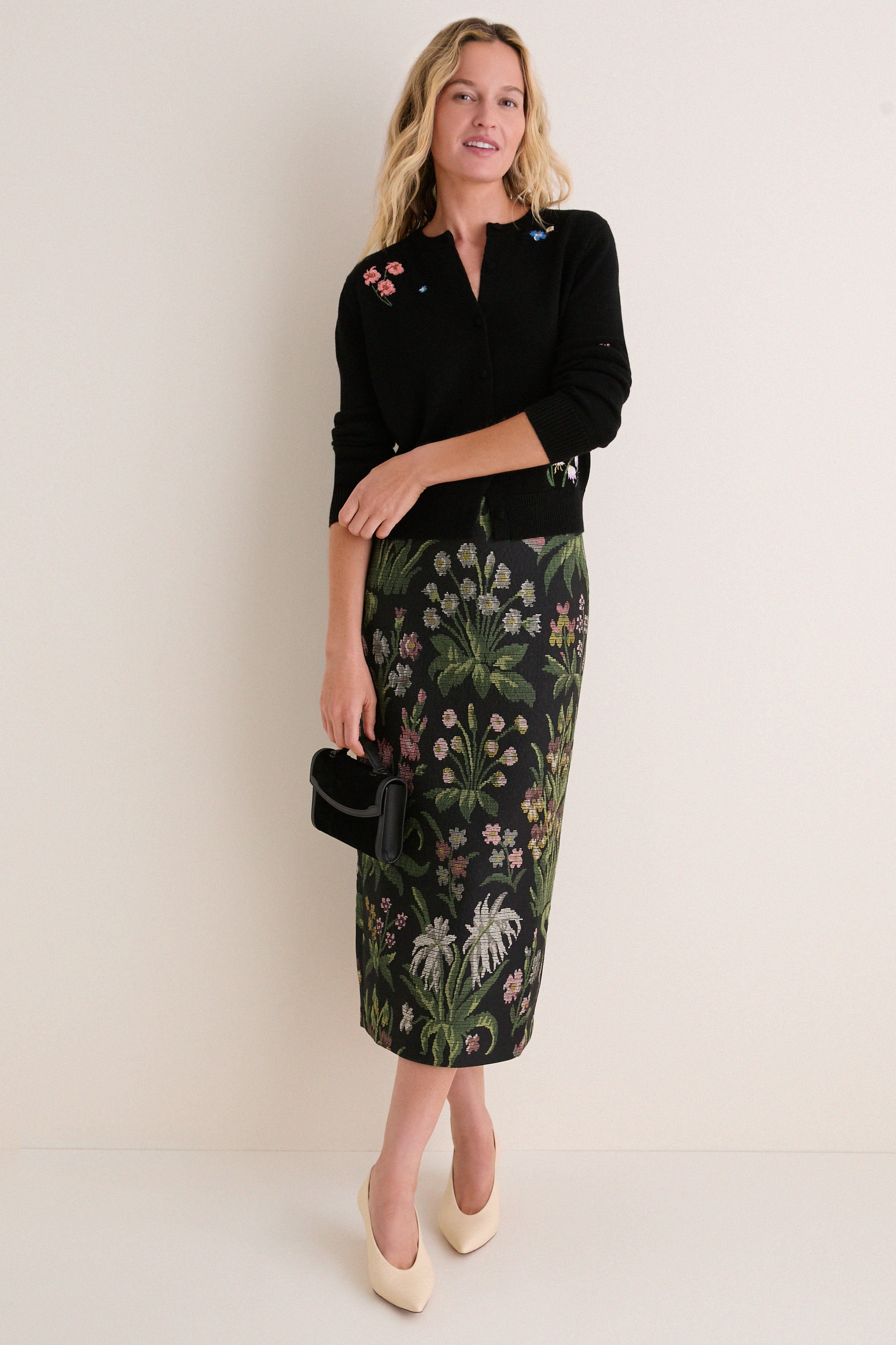 Wildflower Tapestry Jacquard Ellington Skirt
