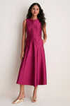 Berry Dupioni Helene Dress