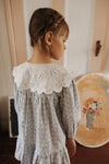 Cream and Blue Stripe Heidi Dress