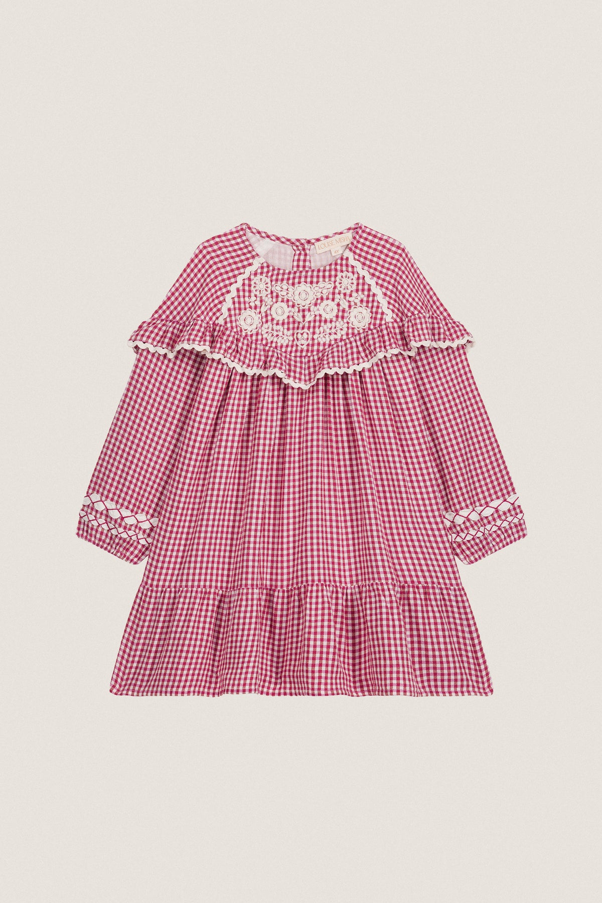 Raspberry Check Orana Dress