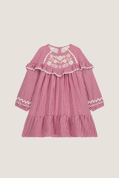 Raspberry Check Orana Dress | Louise Misha | Tuckernuck