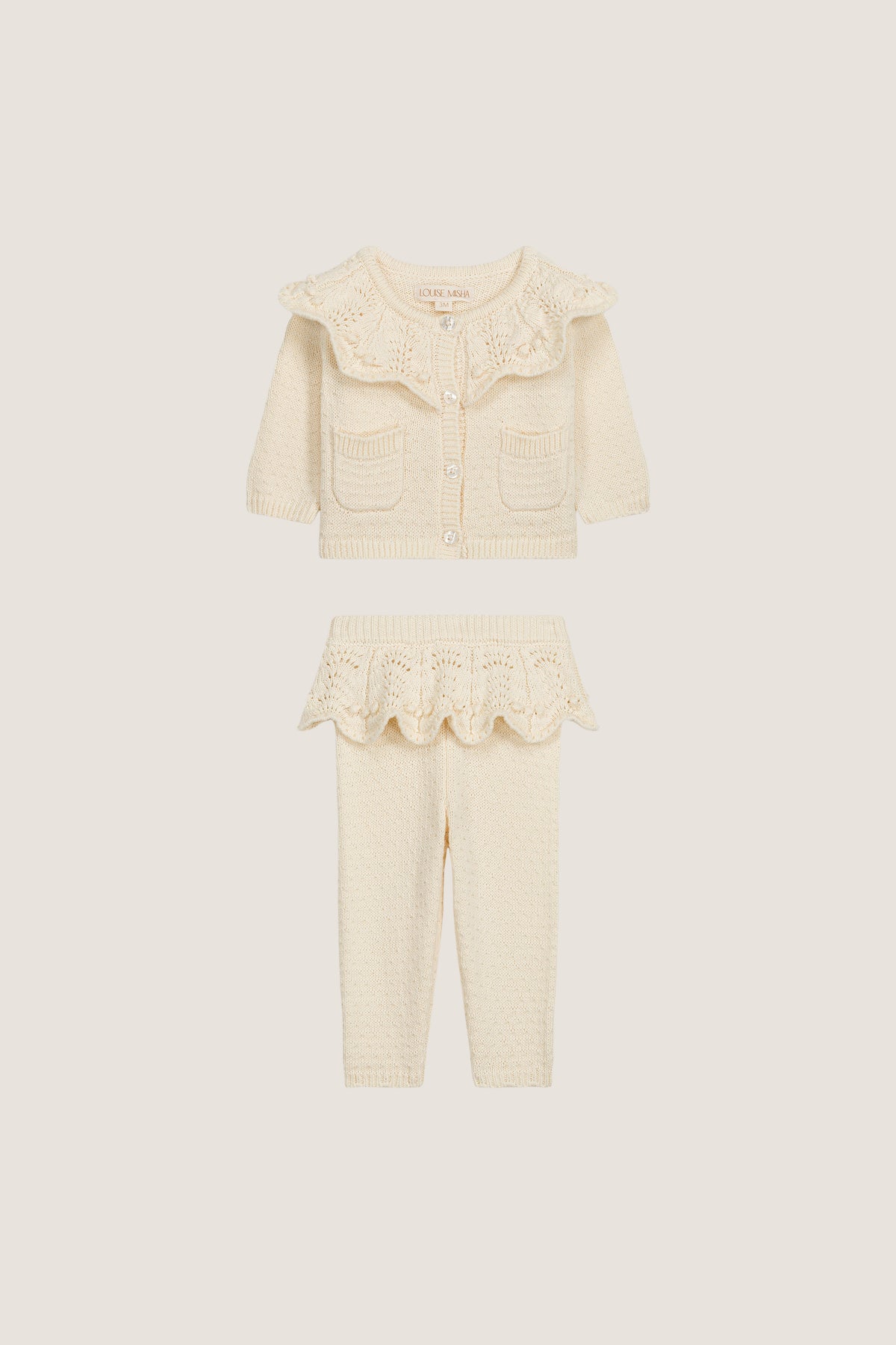Cream Williane Cardigan and Leggings