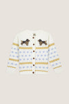 White and Blue Puppy Sweater