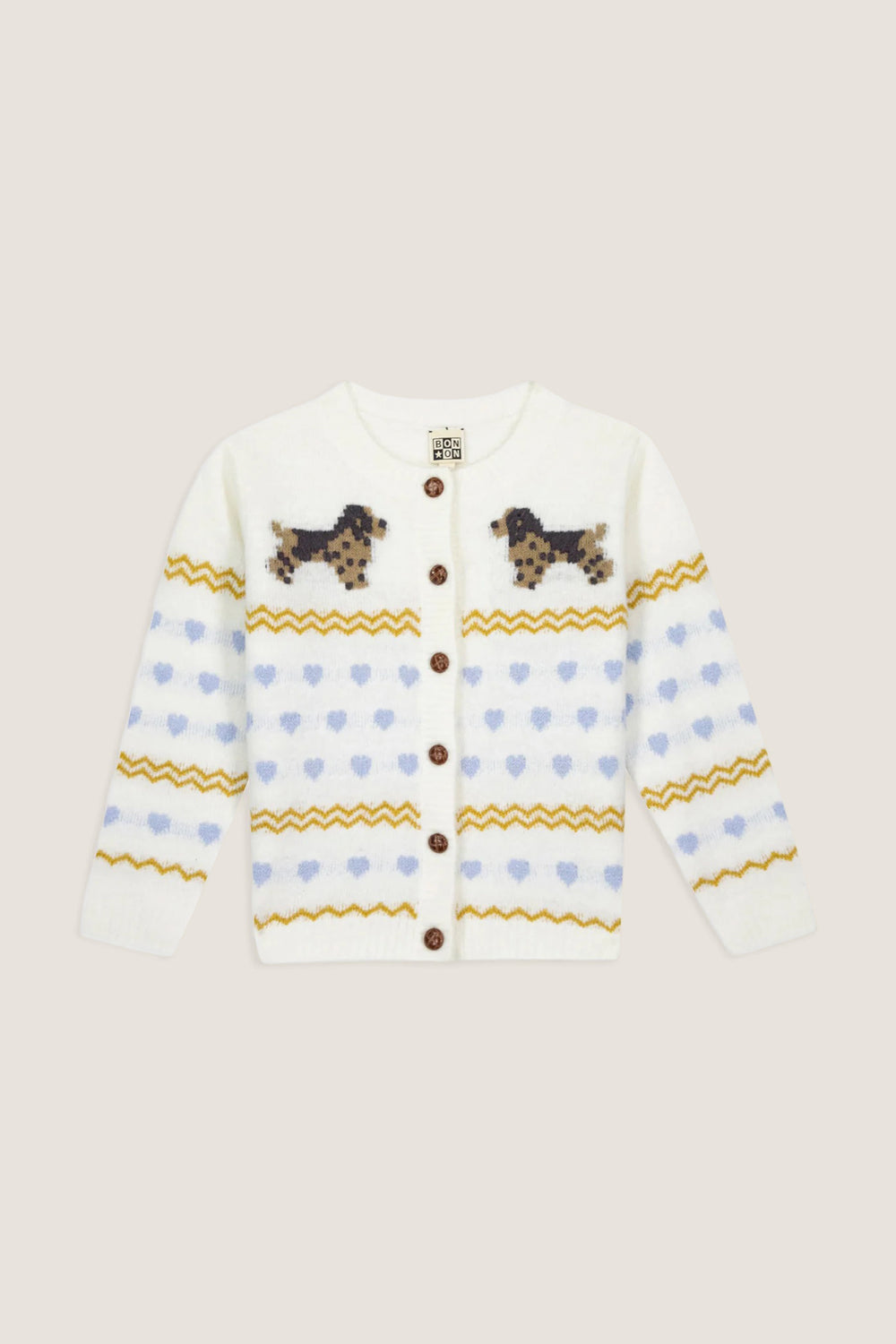 White and Blue Puppy Sweater