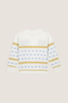 White and Blue Puppy Sweater