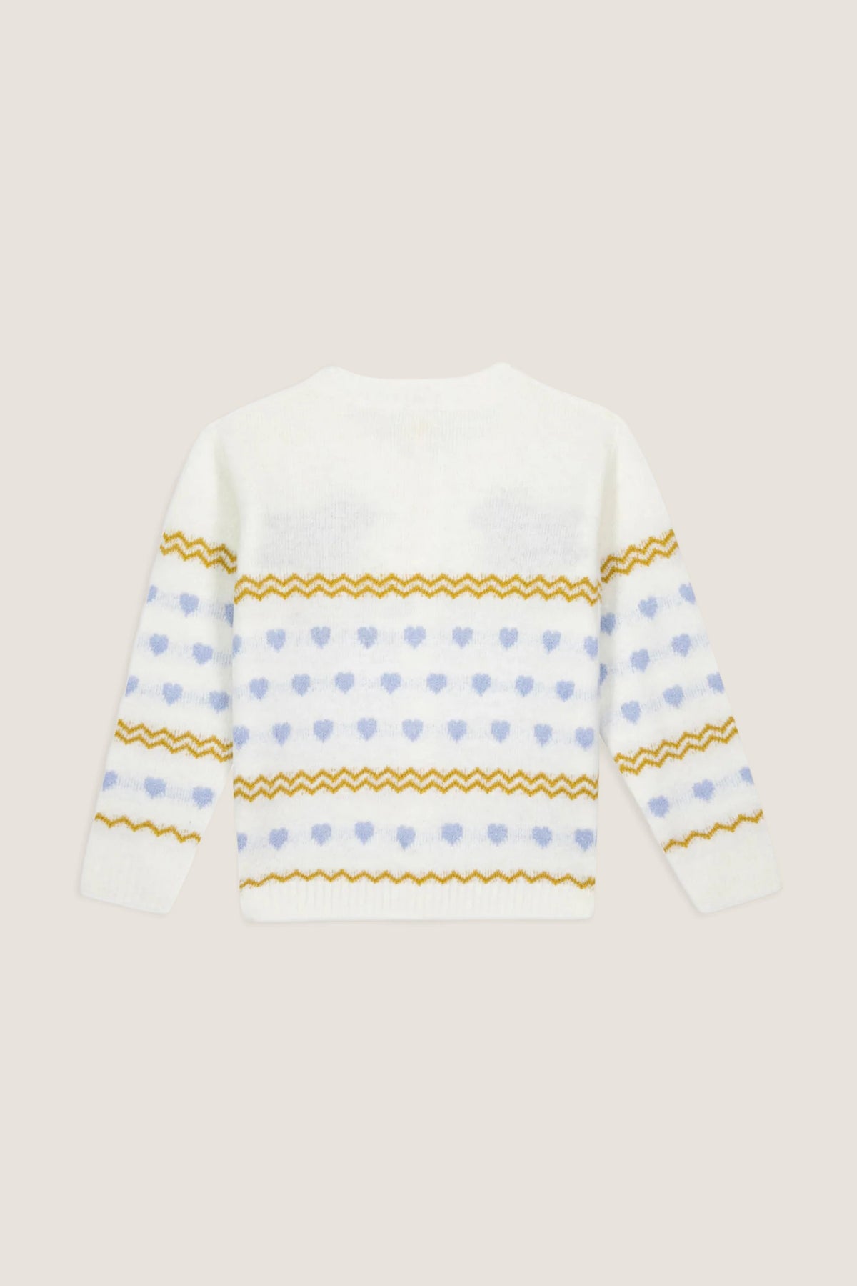 White and Blue Puppy Sweater