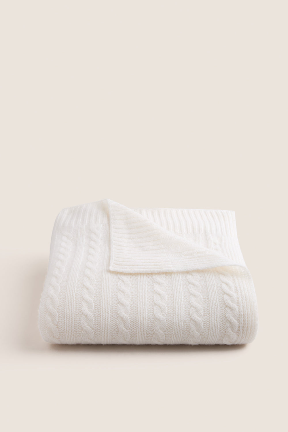 Cream Cashmere Blanket