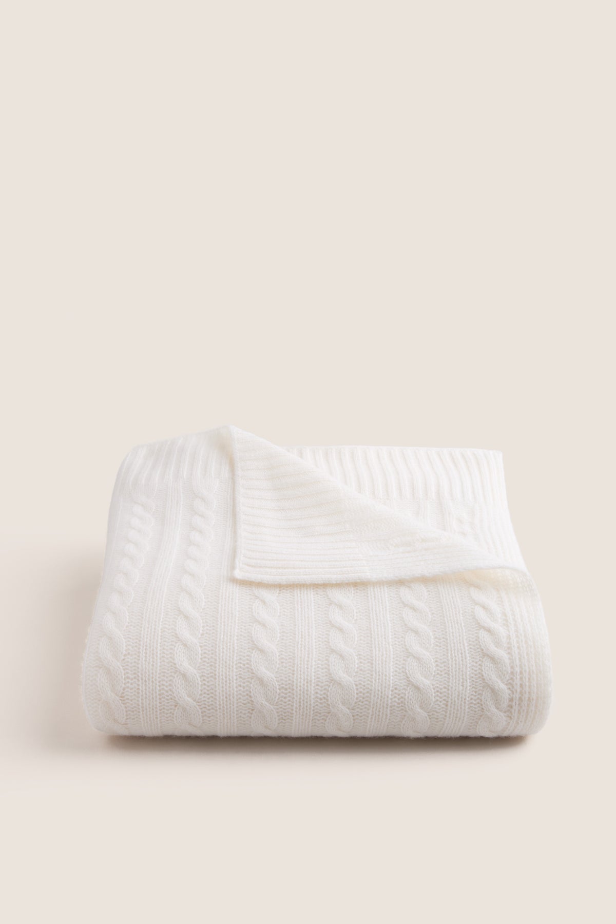 Cream Cashmere Blanket