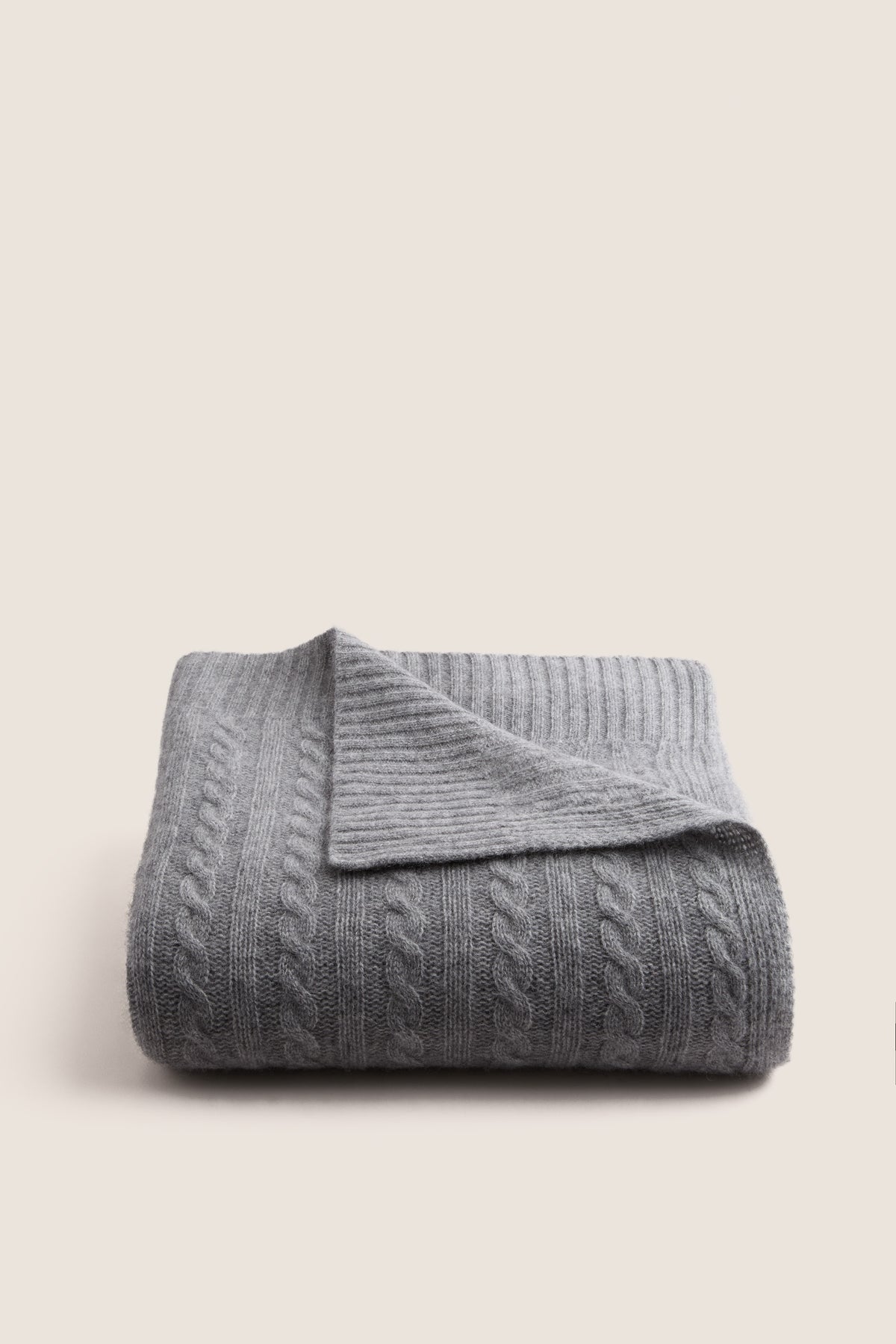 Gray Cashmere Blanket