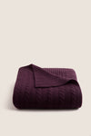 Plum Cashmere Blanket