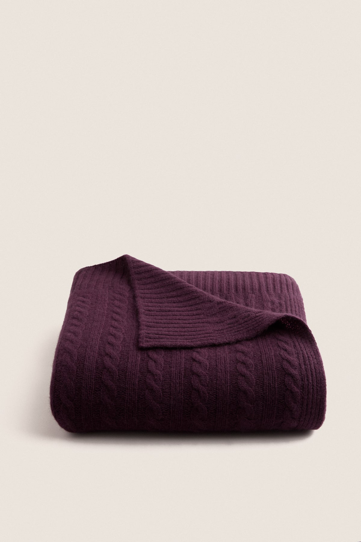 Plum Cashmere Blanket