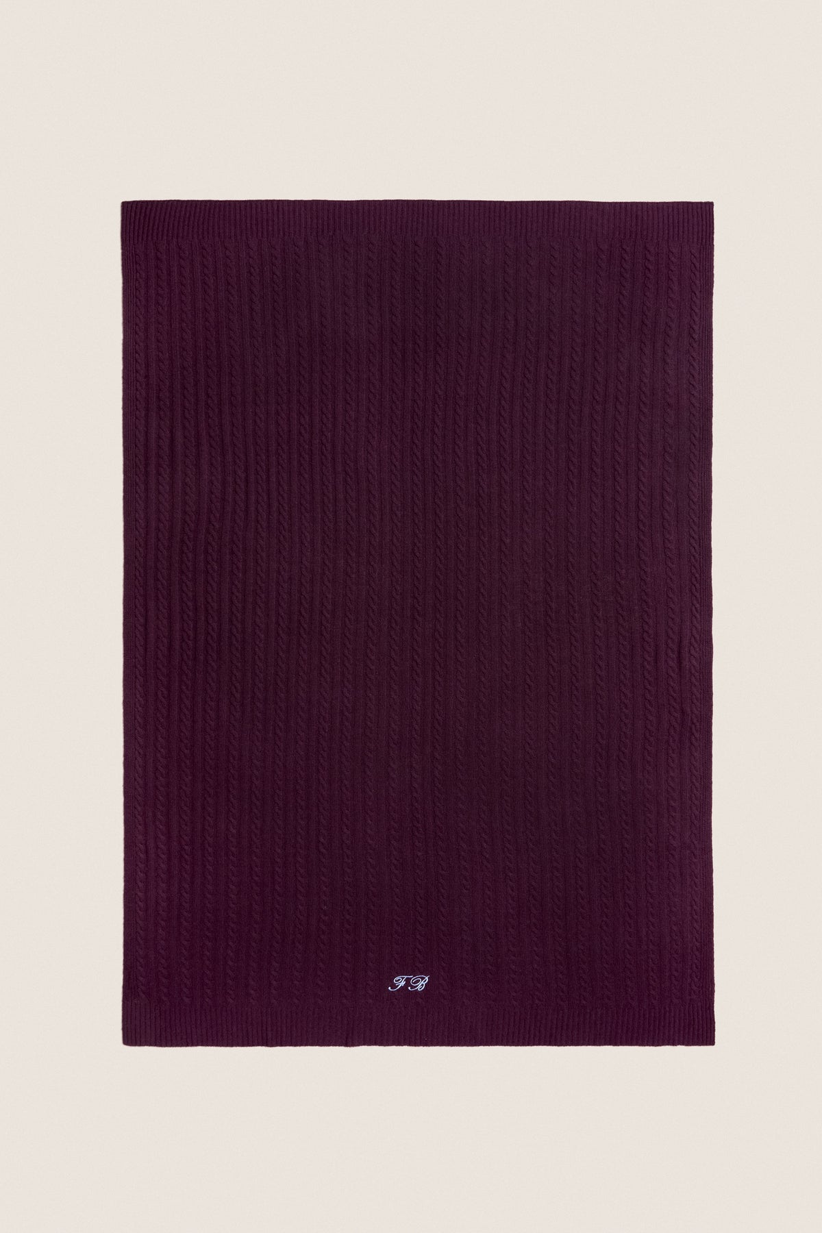 Plum Cashmere Blanket