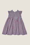 Red Light Blue Check Stevie Dress