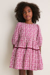 Burgundy Climbing Floral Maribelle Dress